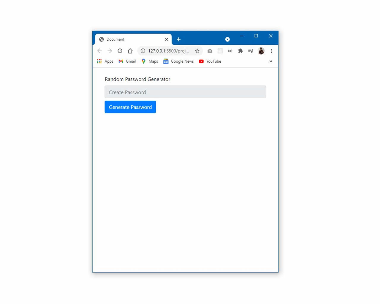 Random Password Generator App
