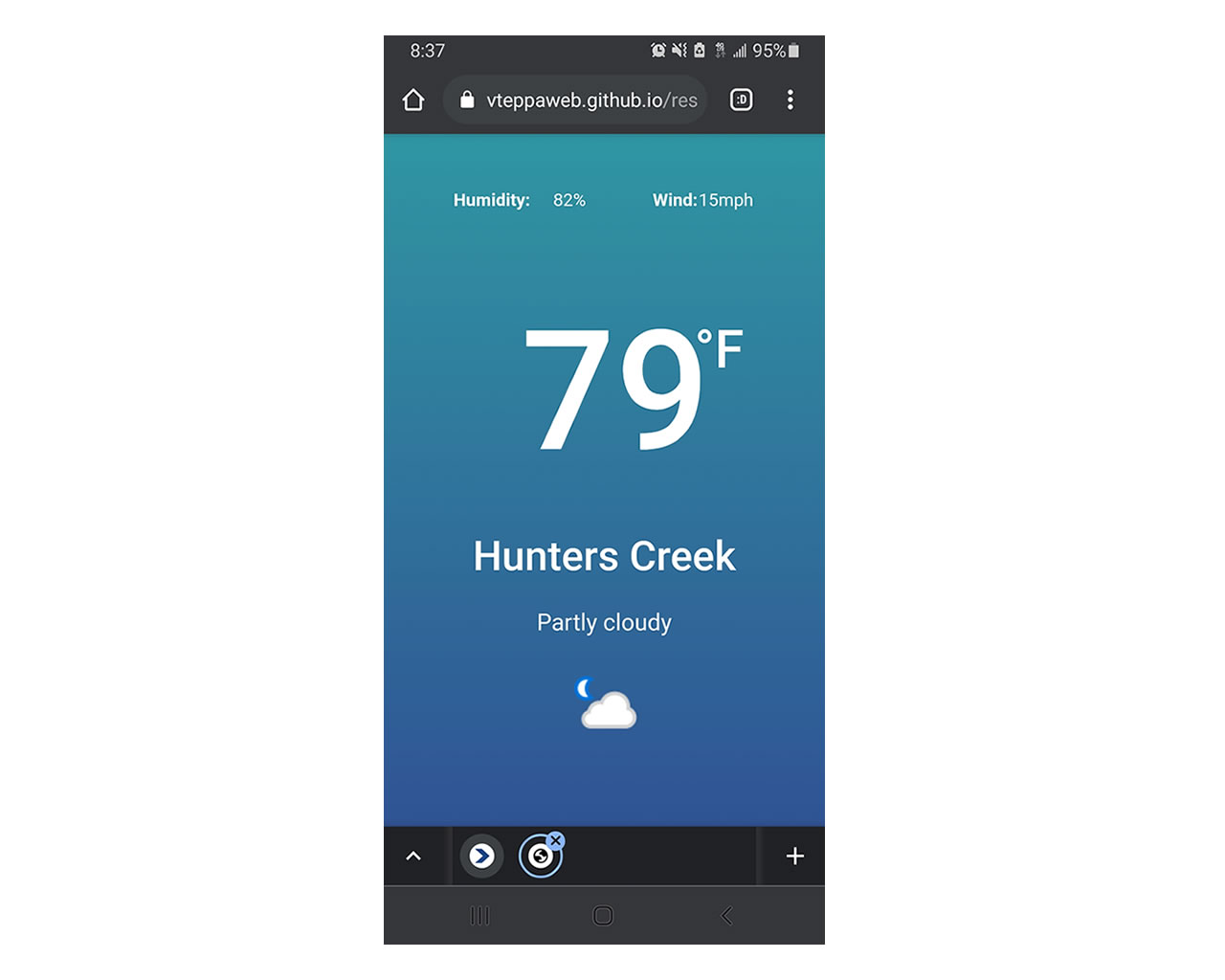 Fetch API - Weather
