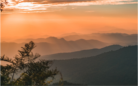 man standing on mountain